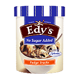 Edy's Slow Churned fudge tracks; vanilla ice cream w/fudge and peanut butter cups, no sugar added Picture